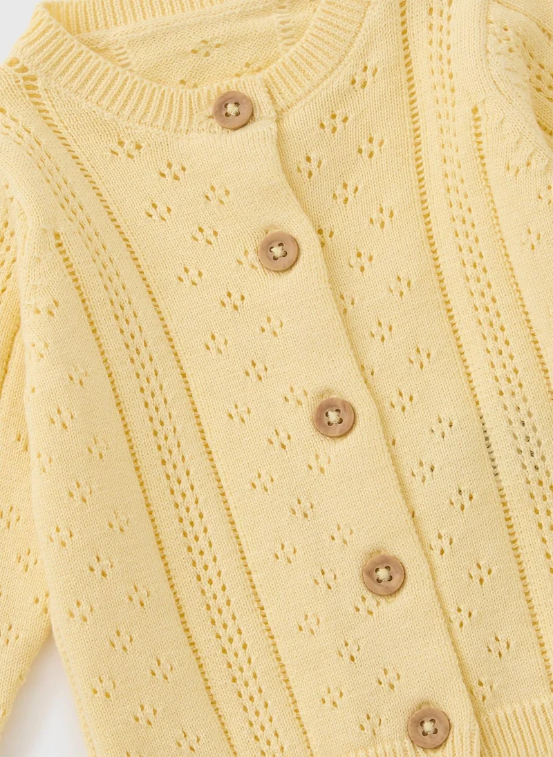 Matalan Girls Yellow Stitch Caridgan